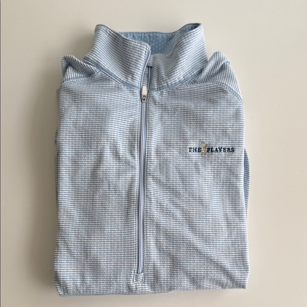 PGA Tour Light Blue Quarter-Zip Sweatshirt